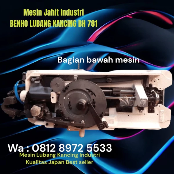 mesin jahit - mesin lubang kancing model juki 781 - merk Benho BH781