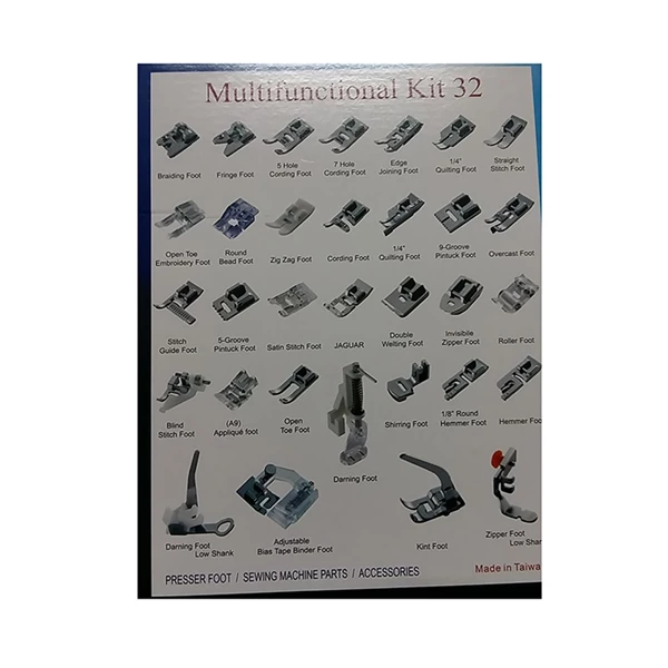 Kaki/Sepatu Mesin Jahit portable Multifungsi kit 32 