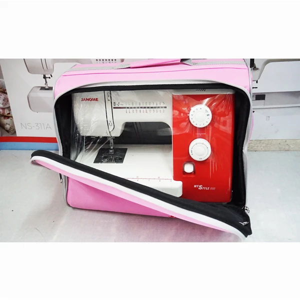 carry case sewing machine janome - pink