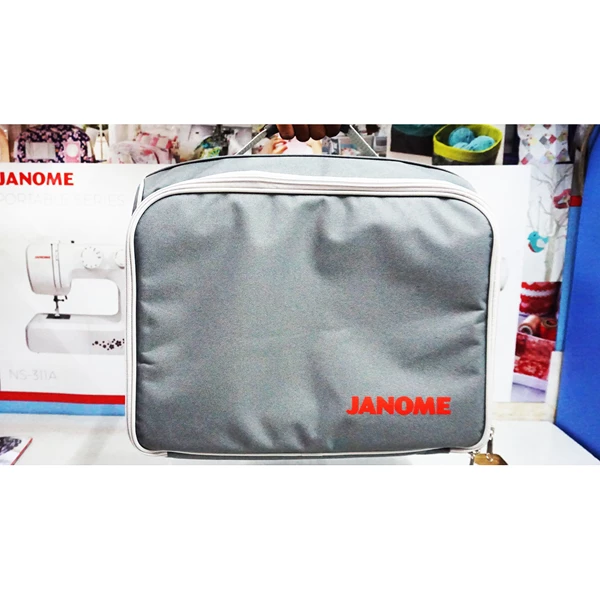 tas mesin jahit janome/carry case sewing machine janome - abu