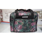 mesin jahit janome/carry case sewing machine janome - motif bunga-bunga 3