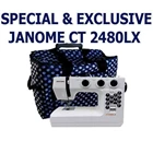 Janome ct2480lx Mesin jahit Portable kelas heavy duty - Putih Biru Dongker  1